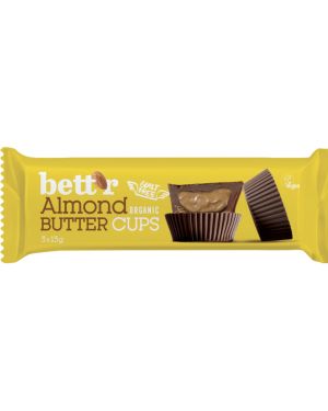 Pralinki wypełnione masłem migdałowym Bio – Bett’r Bio ALMOND BUTTER CUPS 3x13g – Wikk.me