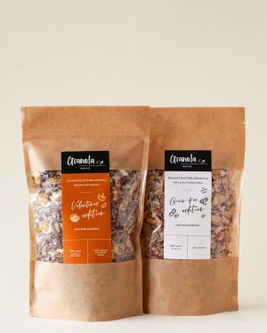 Zestaw Low Sugar Granola Duo – Clementine Intense + Peanut Butter