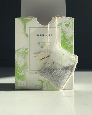 BIO Herbata zielona sencha z nutą trawy i pomidora- Mighty Green BIO Paper & Tea