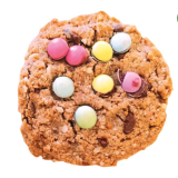 BIO Bezglutenowe Ciasteczko Lil’ Kookie Monster bez rafinowanego cukru i oleju palmowego. Kokos, czekolada i orzechy nerkowca