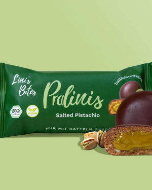 BIO Pralinki z Pistacjowym Kremem i Solą Morską
