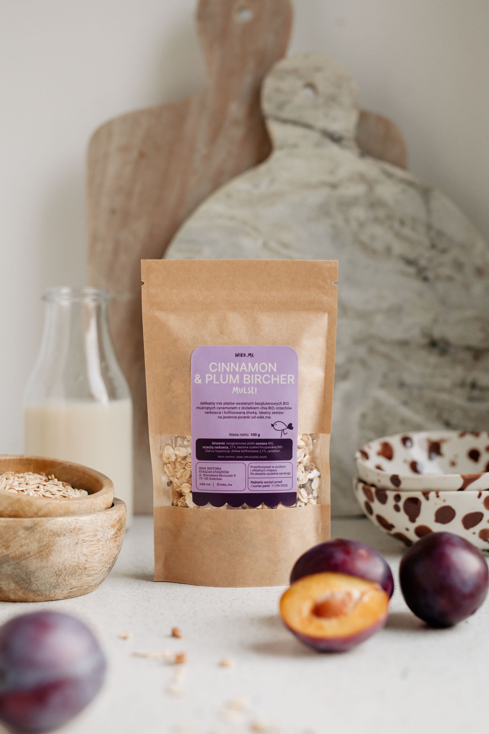 CINNAMON & PLUM BIRCHER MUESLI