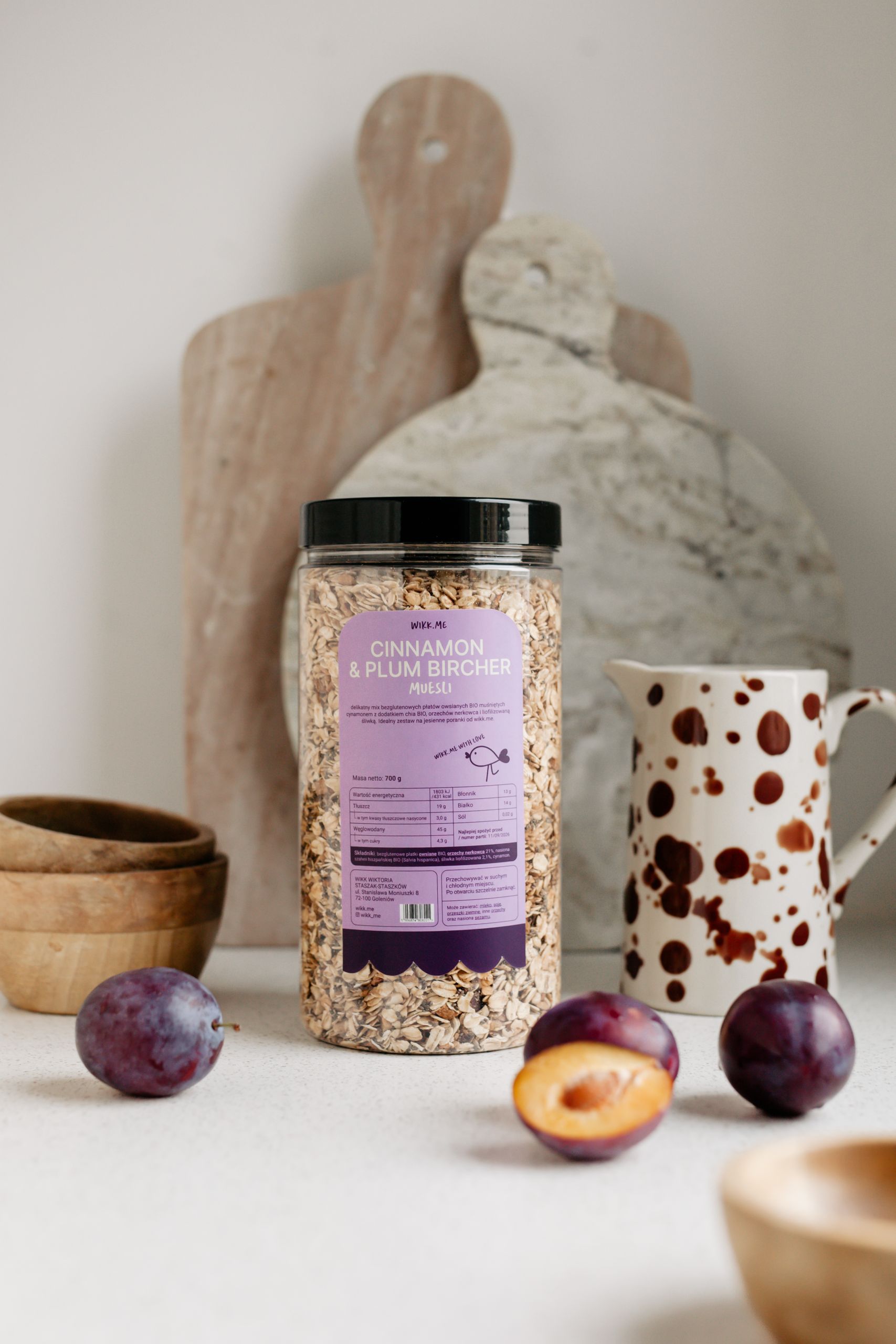 CINNAMON & PLUM BIRCHER MUESLI