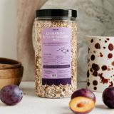 jesienne mix:płatki owsiane, chia bio, cynamon, nerkowce, sliwka lio