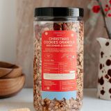 Ciasteczkowa granola łączy w sobie delikatną słodycz i korzenne nuty. Naturalną słodkość wnoszą migdały – całe i w płatkach. Opiekamy je z cynamonem, miodem i niewielkim dodatkiem cukru kokosowego. Stają się wtedy chrupiące i robią wrażenie delikatnie karmelizowanych.