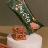 Golden Cinnamon baton, baton cynamonowy, baton zimowy, baton świąteczny, baton bio, baton wegański, baton bez glutenu, zdrowy baton cynamonowy, cynamon cejloński, słodka przekąska, baton bez cukru rafinowanego