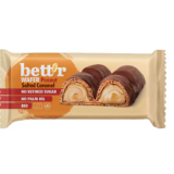 bio chrupiący wafel z kremem orzechowym i słonym karmelem