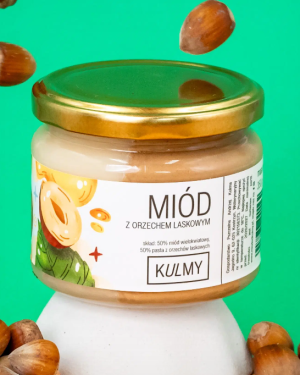Miód z pastą z orzechów laskowych