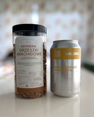 Zestaw: BIO kombucha + BIO orzeszki w chrupiącej skorupce z dodatkiem miso