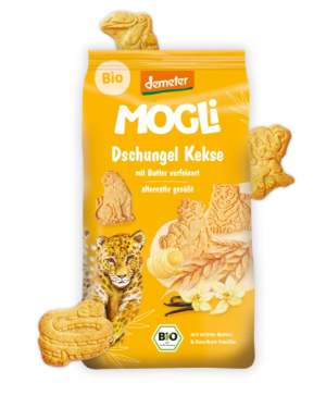 BIO maślane ciasteczka zwierzątka z wanilią- MOGLi 125 g